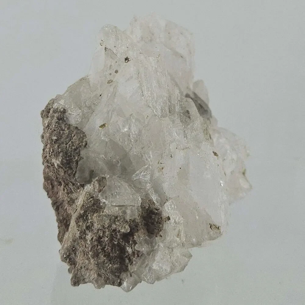 Natural mineral specimen quartz or apophyllite crystal cluster